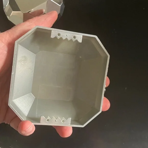 Elegant Silver Geometric Wall Decor Set - Picture 5 of 5